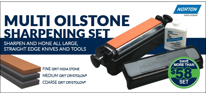 Save More than $58 on Multi Oilstone Sharpening Set