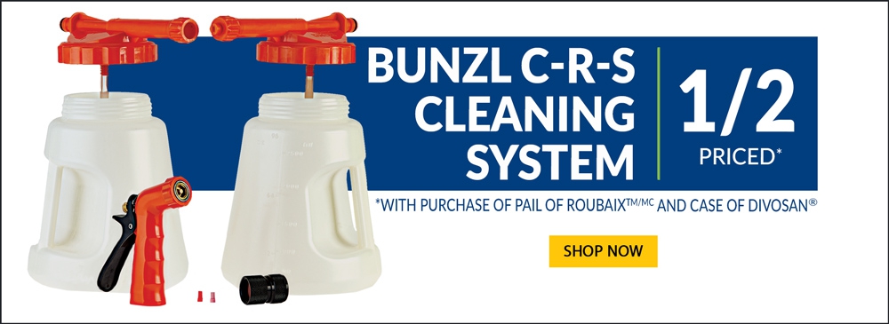 C-R-S Cleaning System – Half Off with Purchase of Pail of Roubaix and Case of Divosan