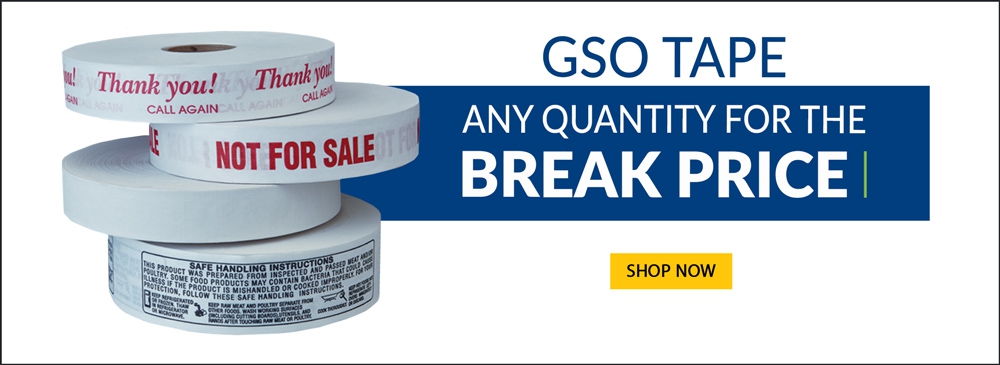 GSO Tape – Any quantity for the Break Price