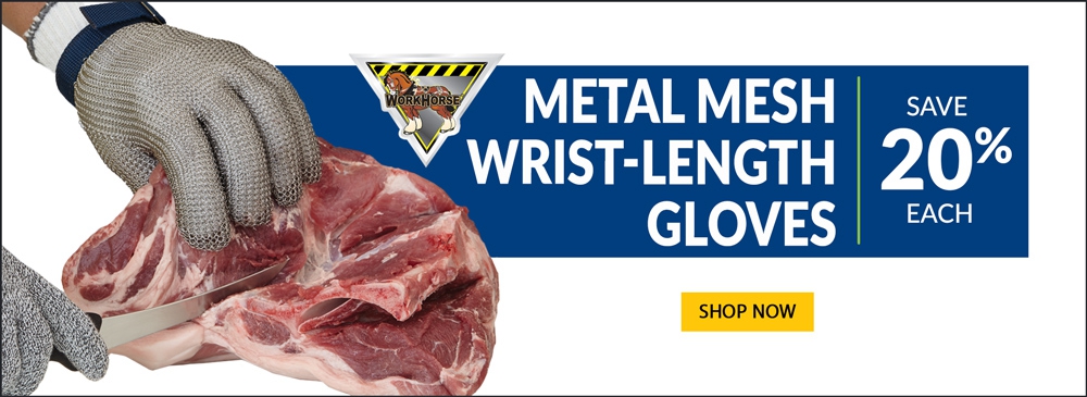 WorkHorse Stainless Steel Metal Mesh Gloves – Save 20% Each