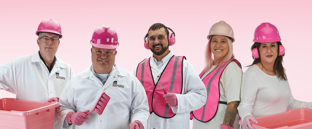 Pink Protective Equipment for Breast Cancer Awareness Month